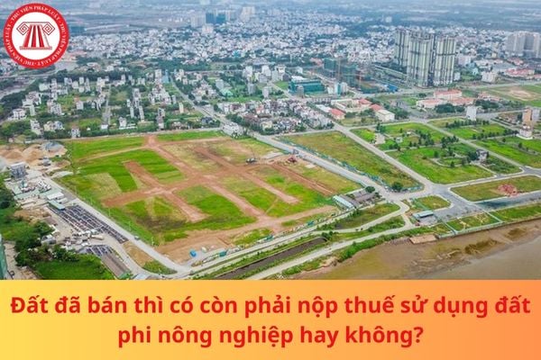 Đất đã buôn bán thì tất cả còn bắt buộc nộp thuế thực hiện đất phi nông nghiệp hay không Đất đã buôn bán thì gồm còn đề nghị nộp thuế sử dụng đất phi nông nghiệp & trồng trọt hay không