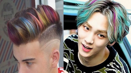 Hot trend nhuộm tóc màu cầu vồng độc đáo cá tính Hot trend nhuộm tóc màu cầu vồng độc đáo cá tính