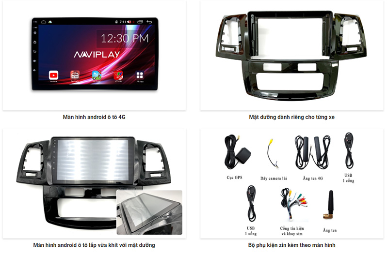 Tất cả thông tin màn hình android ô tô Tất cả thông tin screen android ô tô