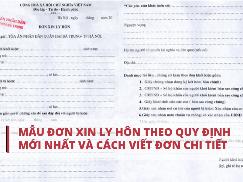 Mẫu 1-1 xin ly hôn mới nhất và bí quyết viết đơn chi tiết Mẫu solo xin ly hôn tiên tiến nhất và cách viết solo chi tiết