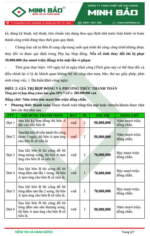 hợp đồng xây dựng sửa chữa nhà ở