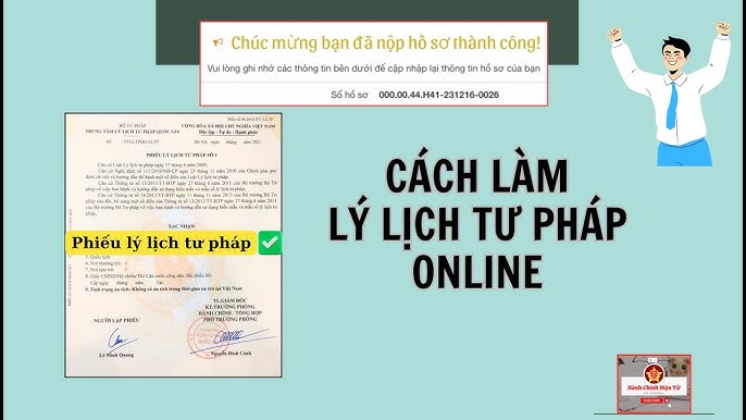 Cách làm phiếu lÝ lỊch tƯ phÁp online bắt đầu nhất Cách làm phiếu lÝ lỊch tƯ phÁp online new nhất