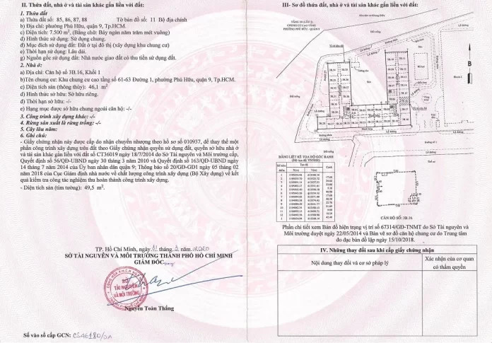 Thông tin bên trên sổ hồng căn hộ cao cấp gồm phần lớn gì Thông tin trên sổ hồng chung cư gồm những gì